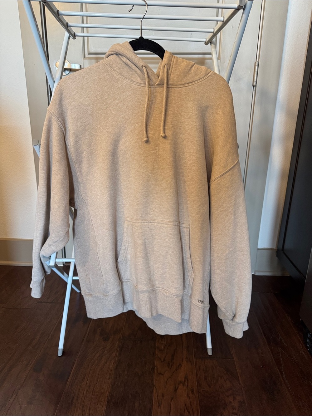 TNA Aritzia Light Beige Hooded Sweatshirt